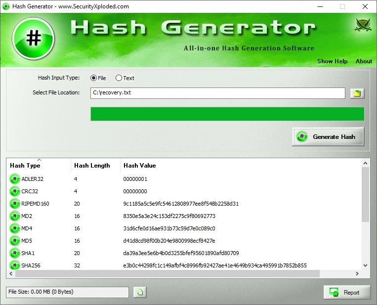 hashgenerator hash gen app