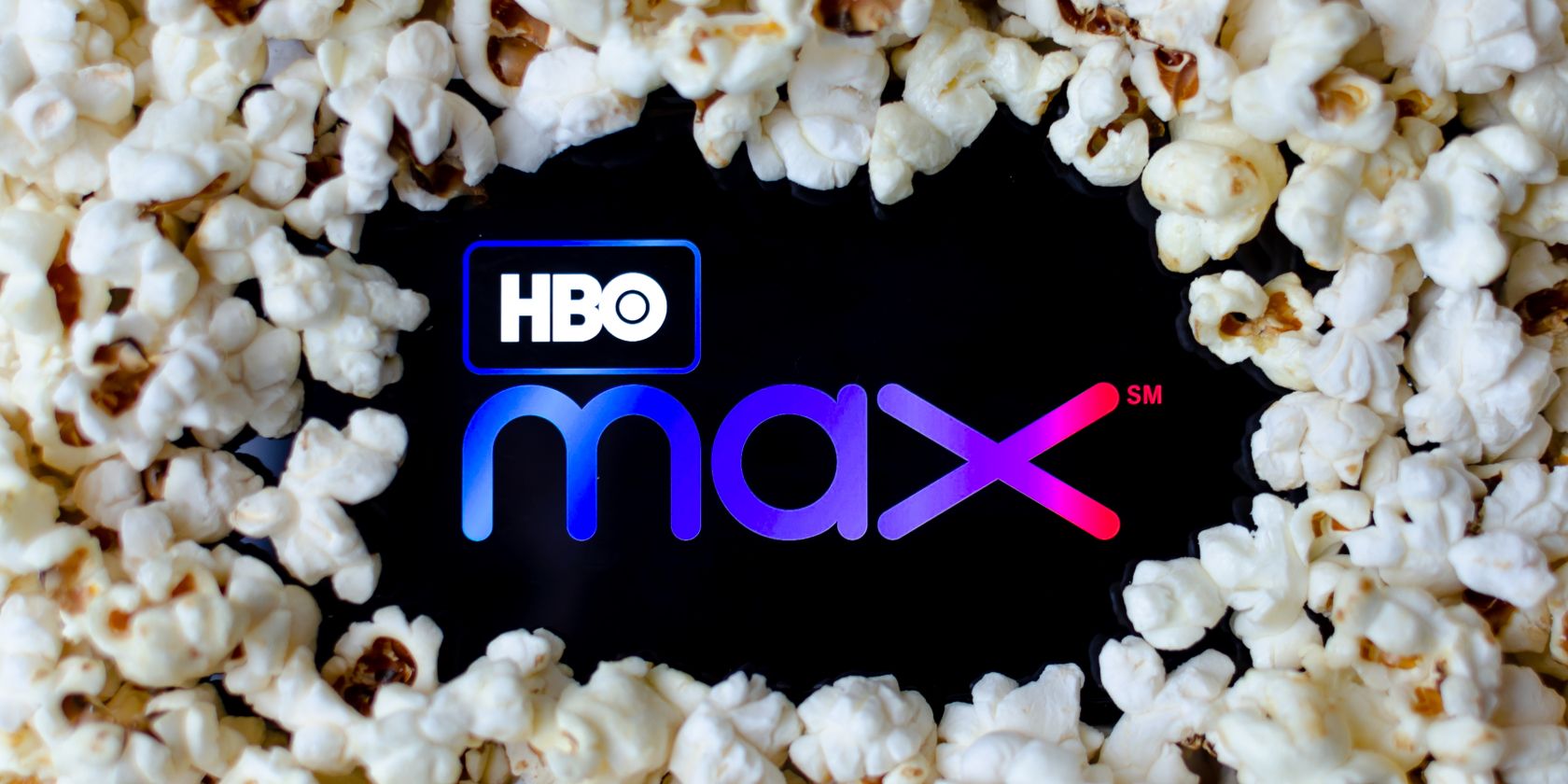 hbo max logo in popcorn