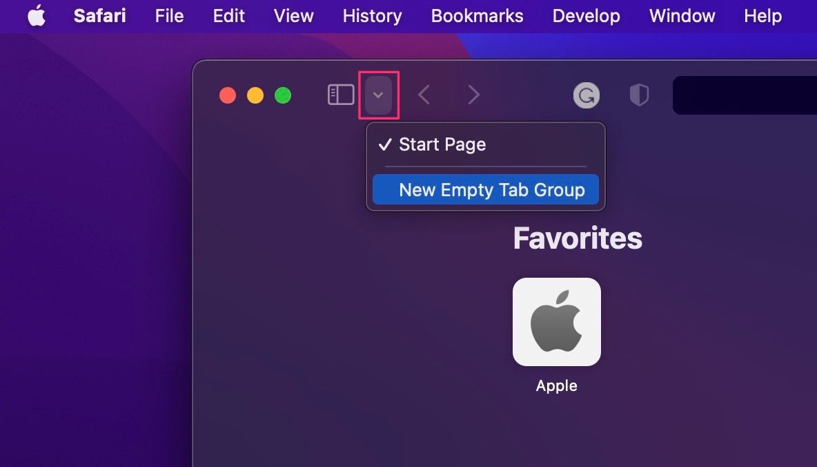 grouping tabs on safari