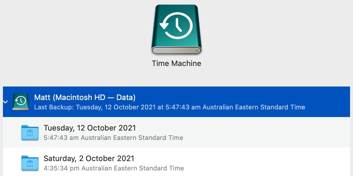 macOS Migration Assistant select Time Machine backup and date screen.
