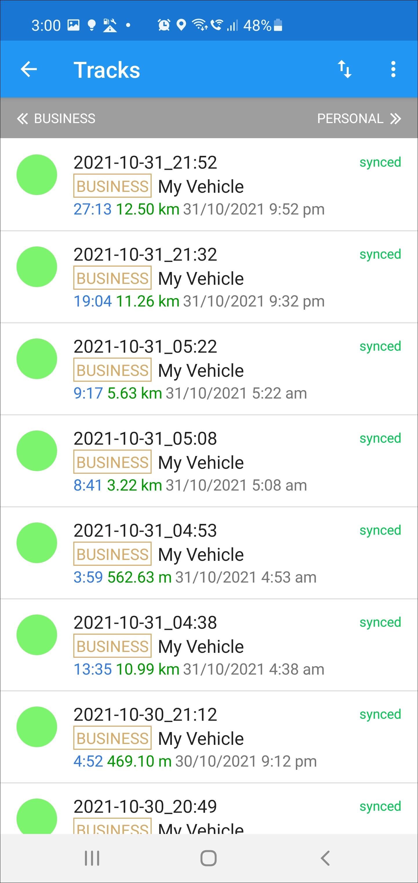 mycartracks mileage tracker android