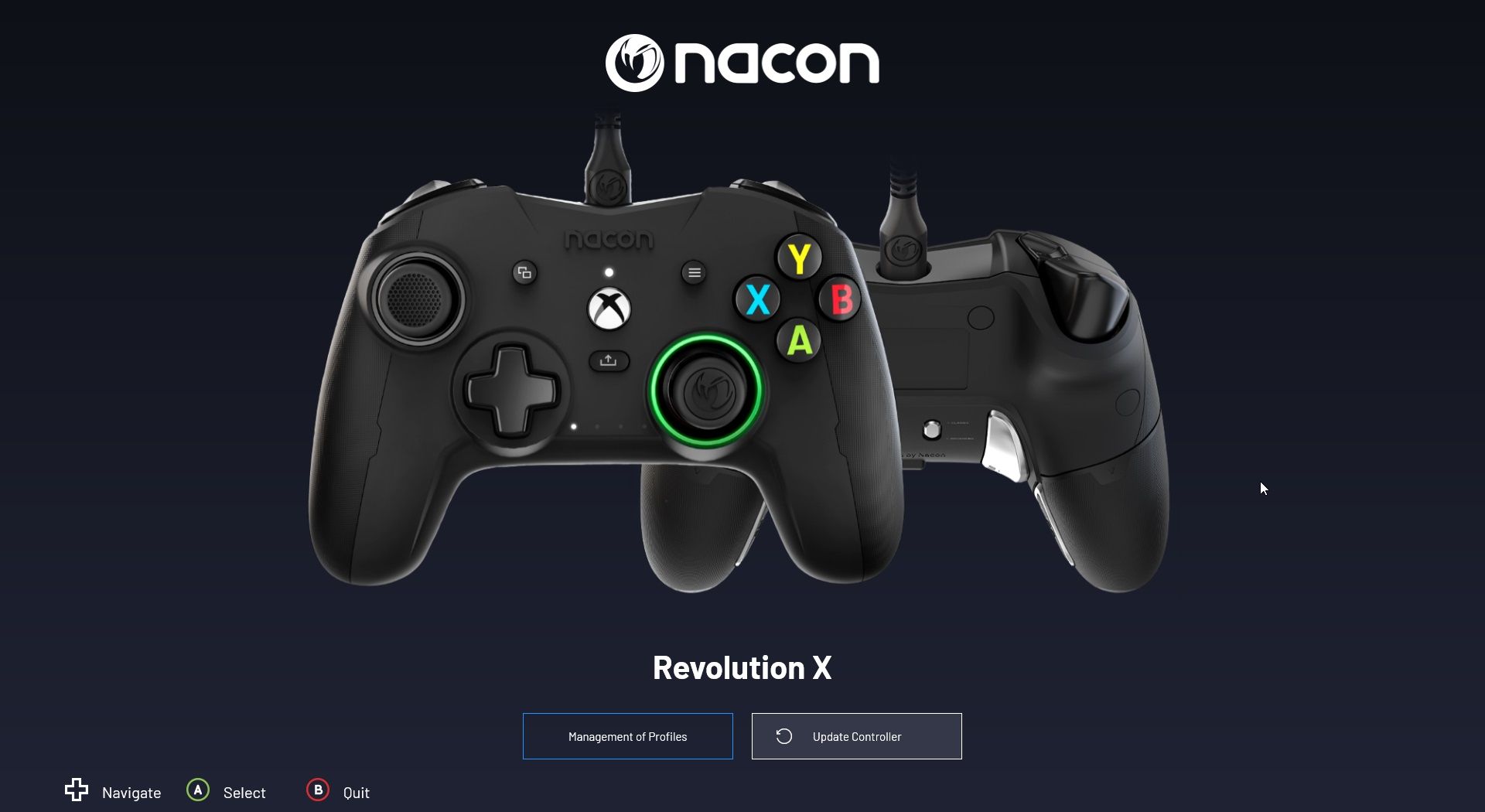 nacon revolution app home - Recensione Nacon Revolution X Pro: più economico e migliore di Xbox Elite Series 2
