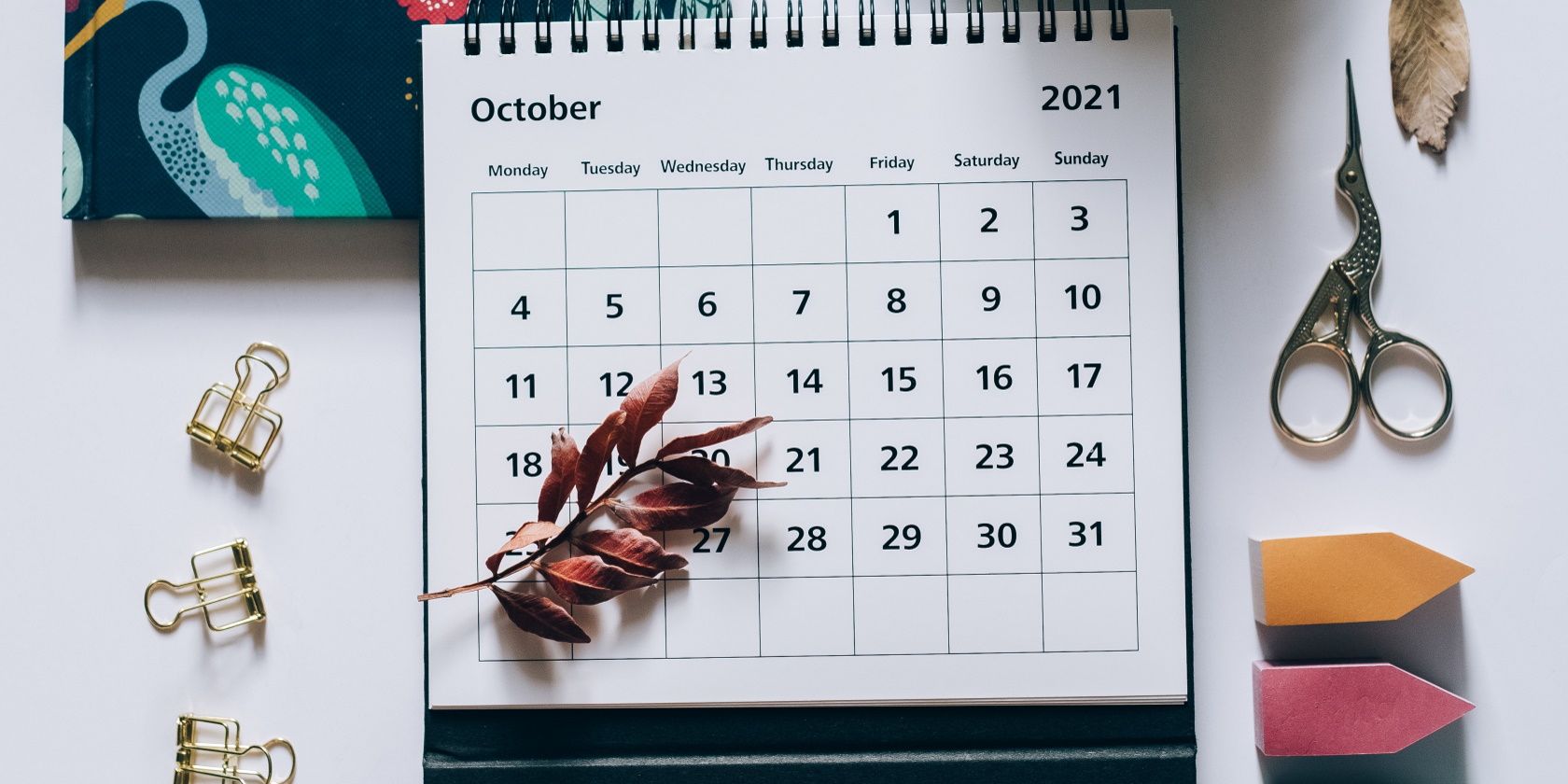 table calendar displaying october 2021