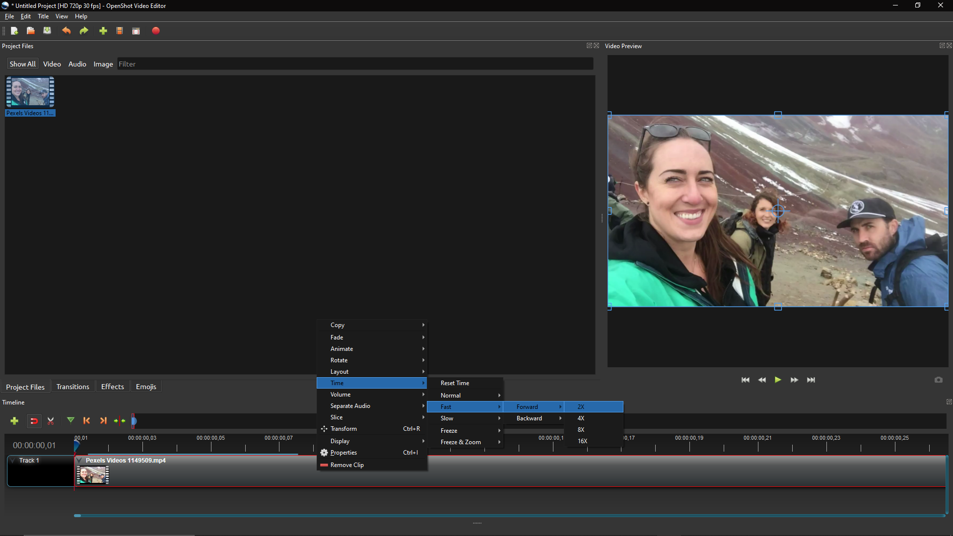 openshot video editor slow