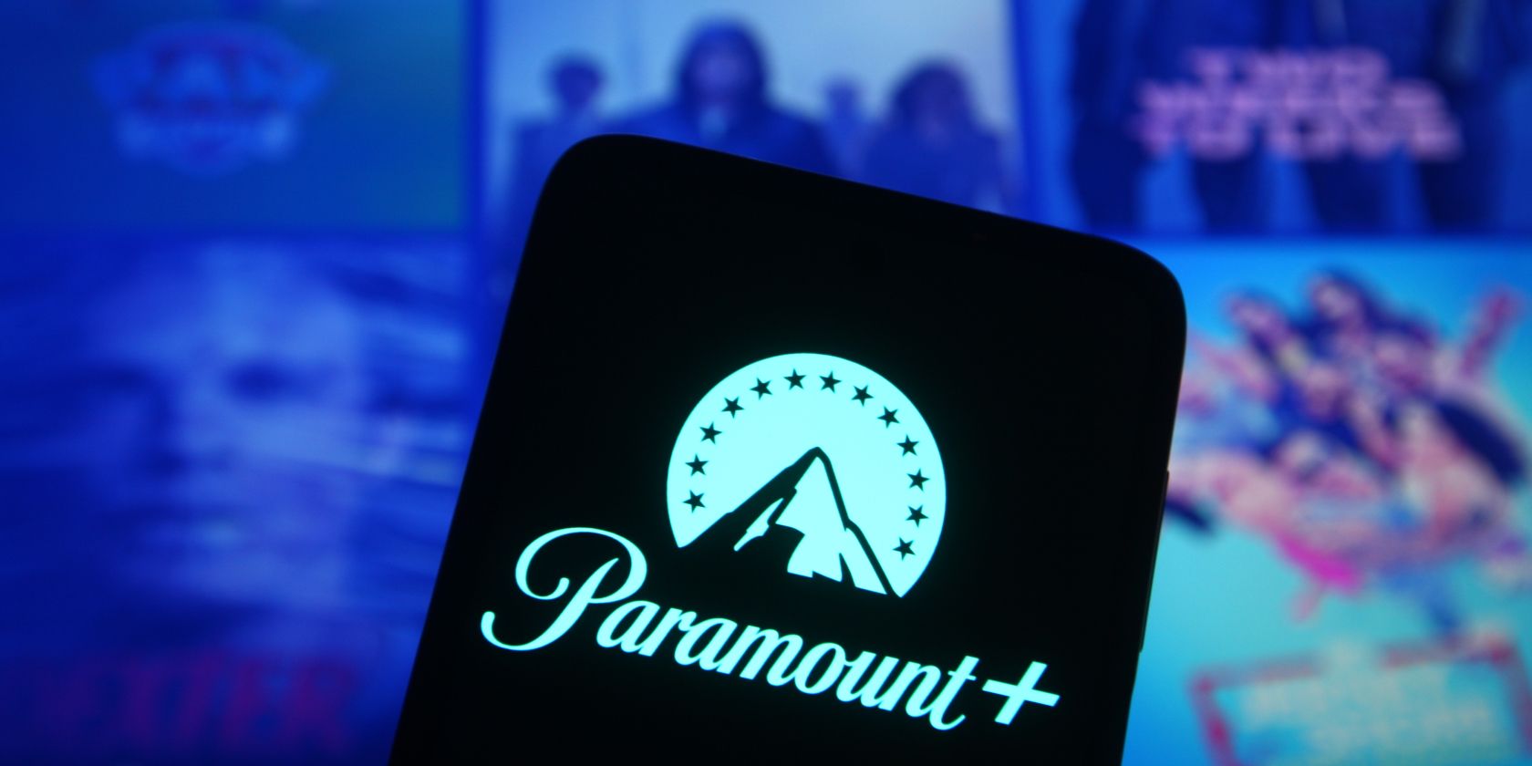 paramount+ logo on phone