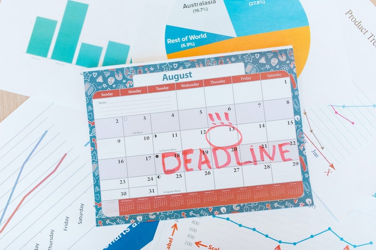 So verbessern Sie die Organisation durch weiche Fristen - photograph calendar deadline