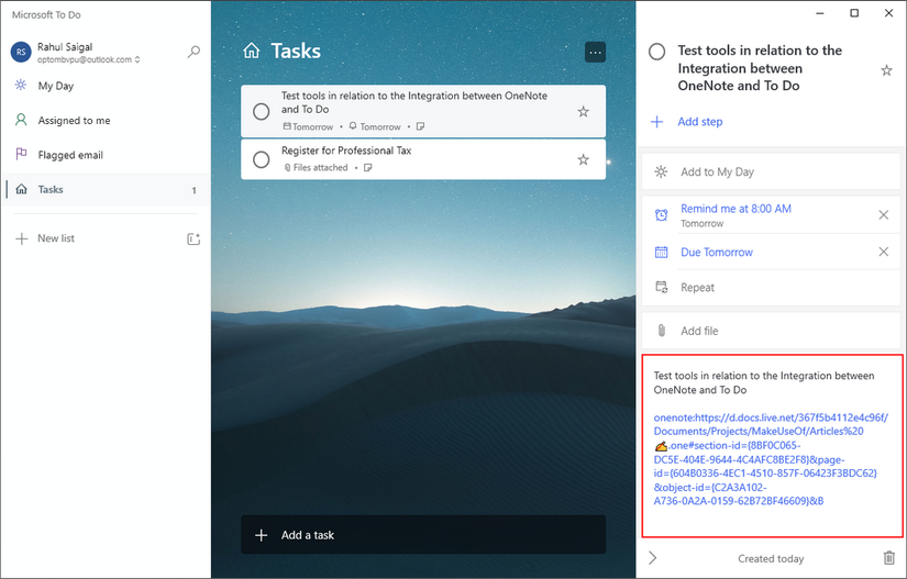 How to Integrate Microsoft ToDo With OneNote
