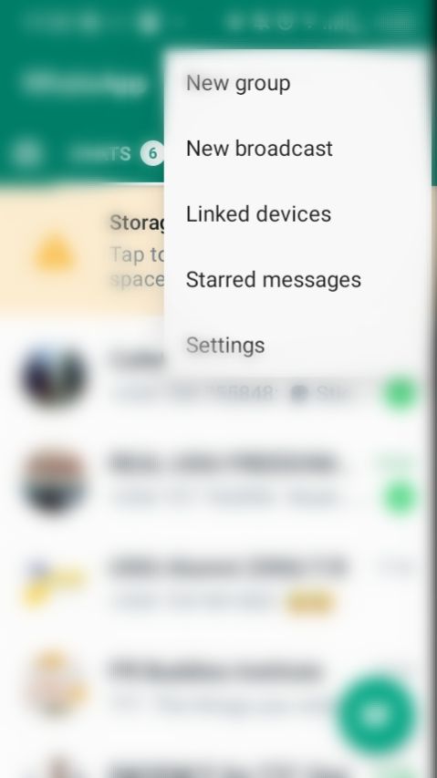 Screenshot showing prompt to connect devices on WhatsApp