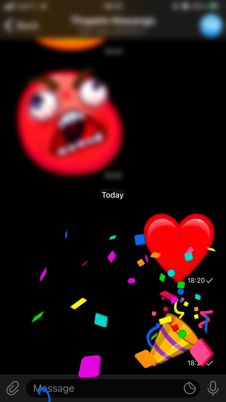 screenshot of telegram emoji