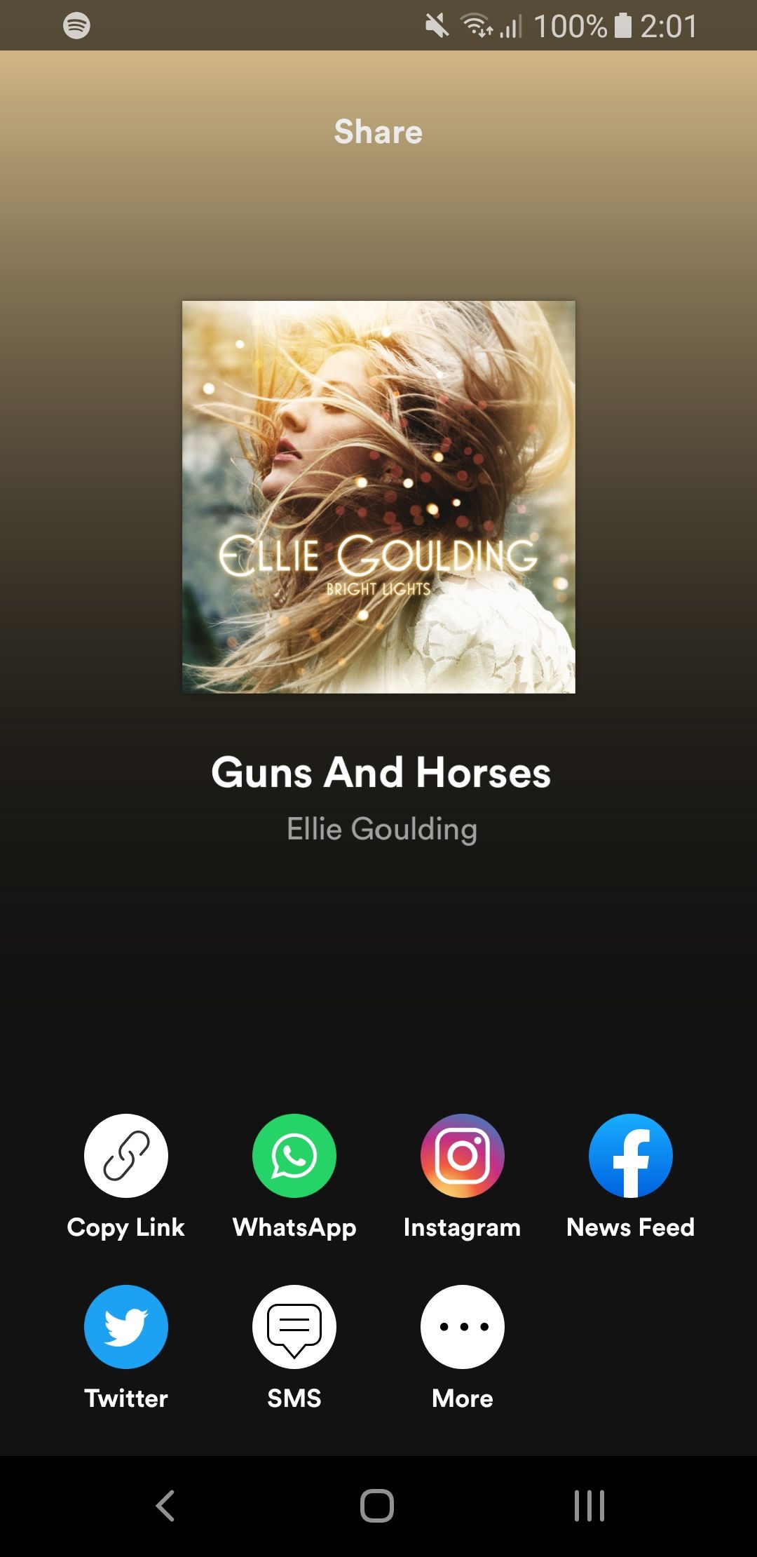 sharing a song on spotify