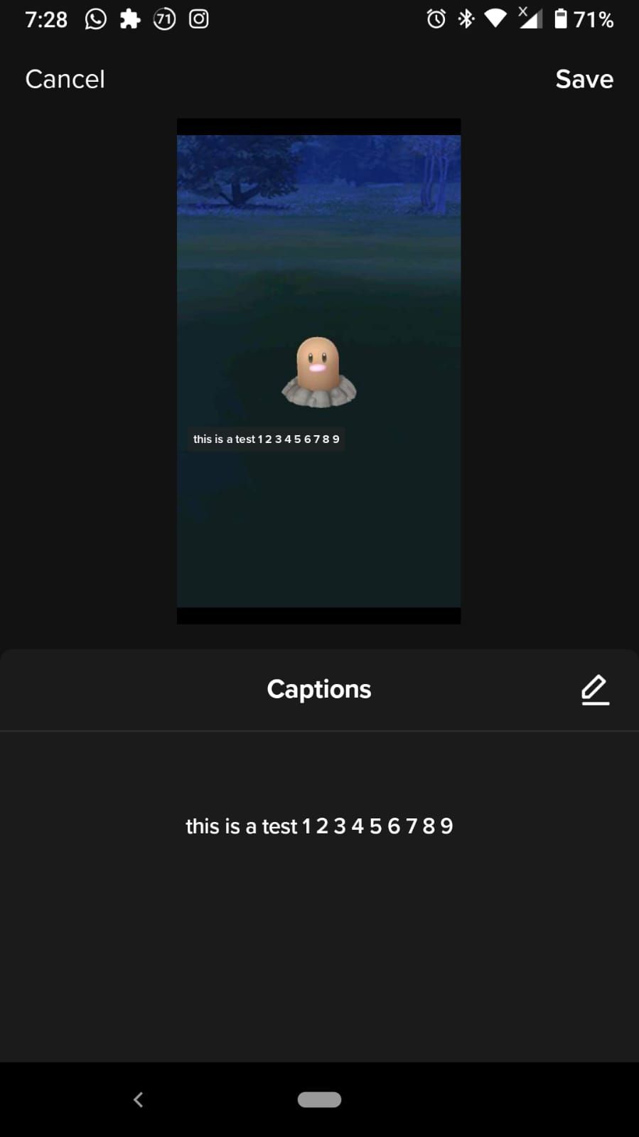 tiktok captions screenshot