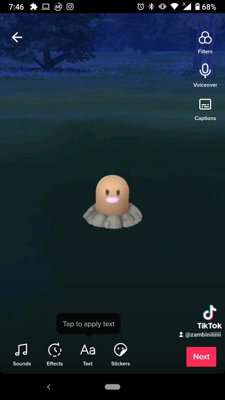 tiktok video screenshot