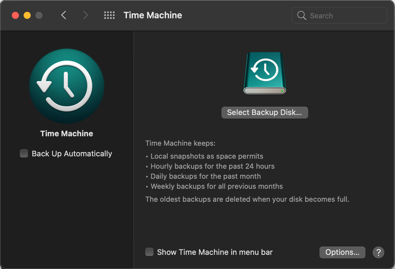 time machine mac