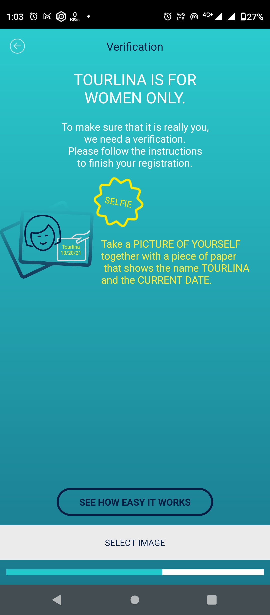 Screenshot of app Tourlina