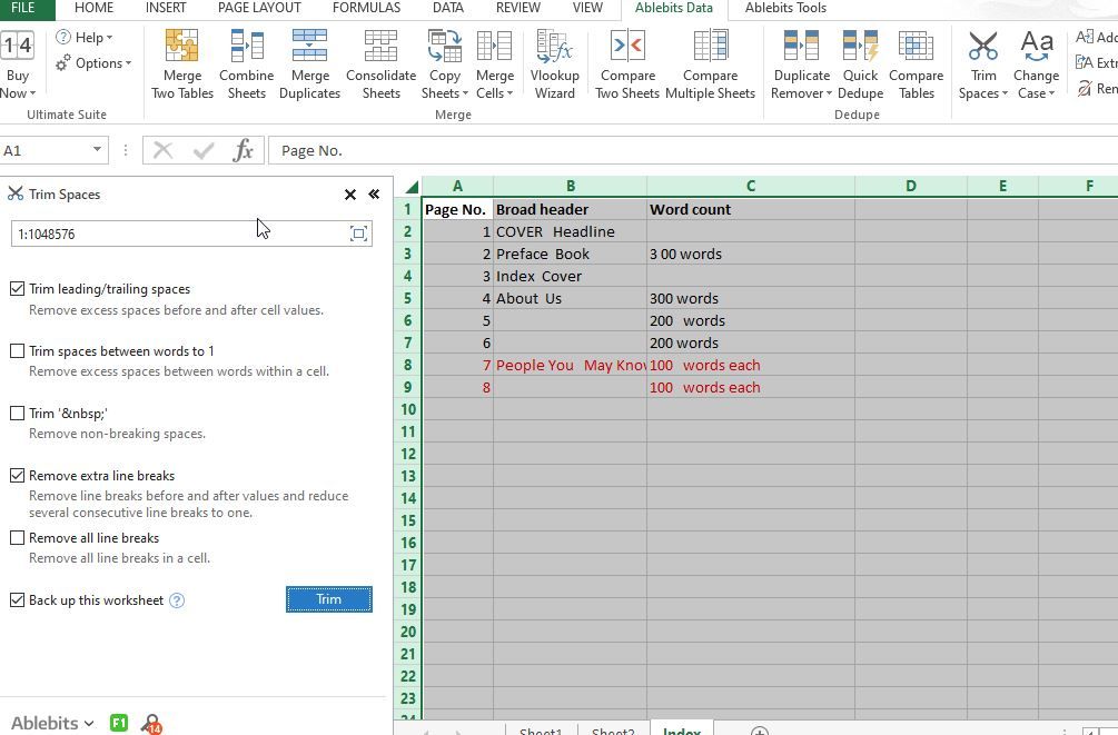 Trim Formula In Excel To Remove Spaces at Bryan Louise blog