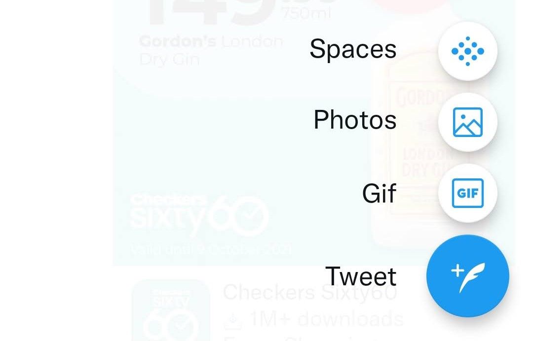 twitter spaces button android