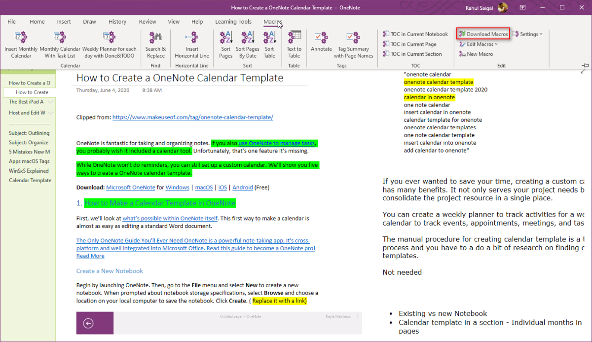 Onenote Calendar Template 2023 How To Create A Onenote Calendar Template