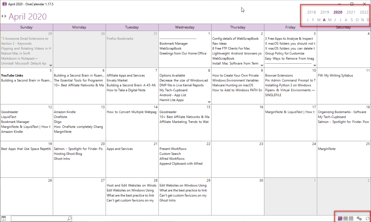 using-onecalendar-in-OneNote2021