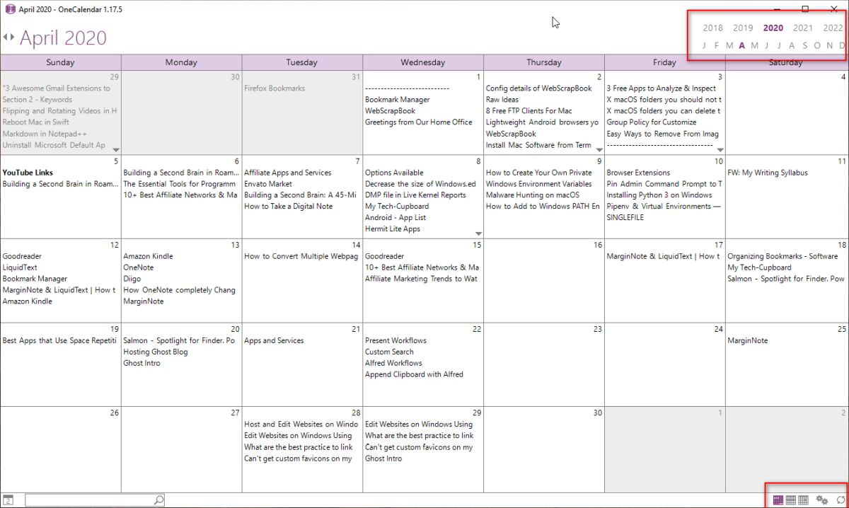 How To Create A Onenote Calendar Template Onenote Calendar Template 2022