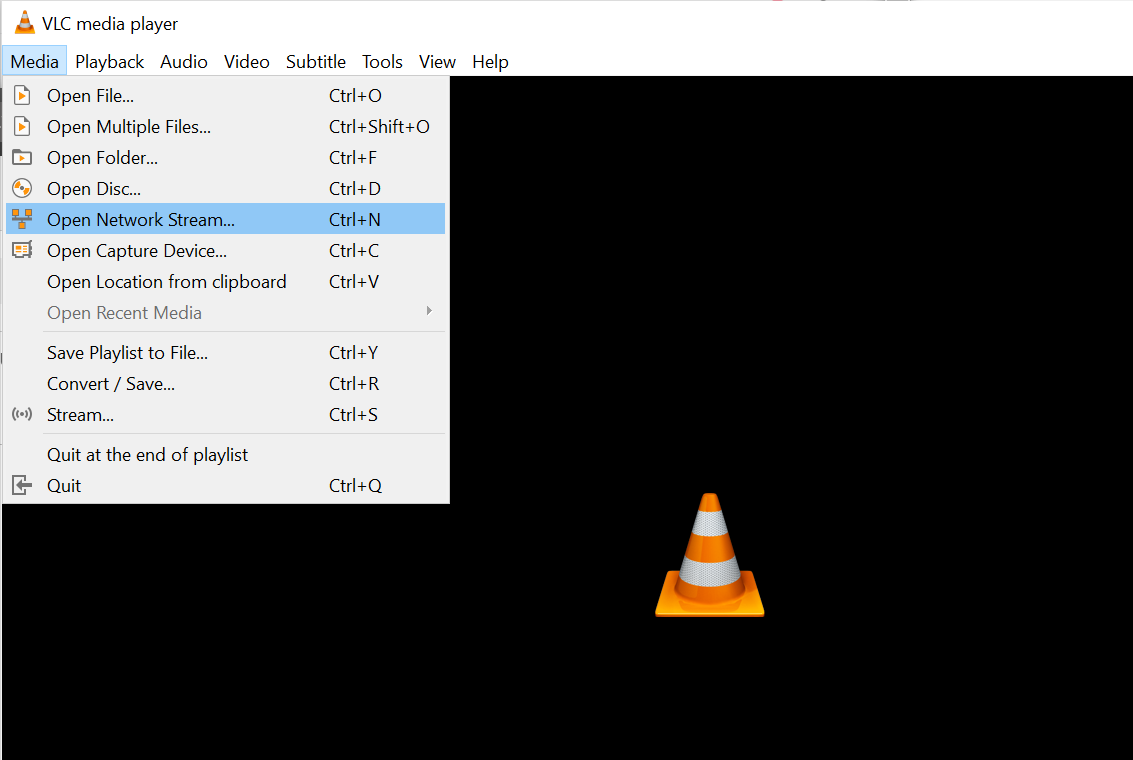 How to stream a video on VLC.