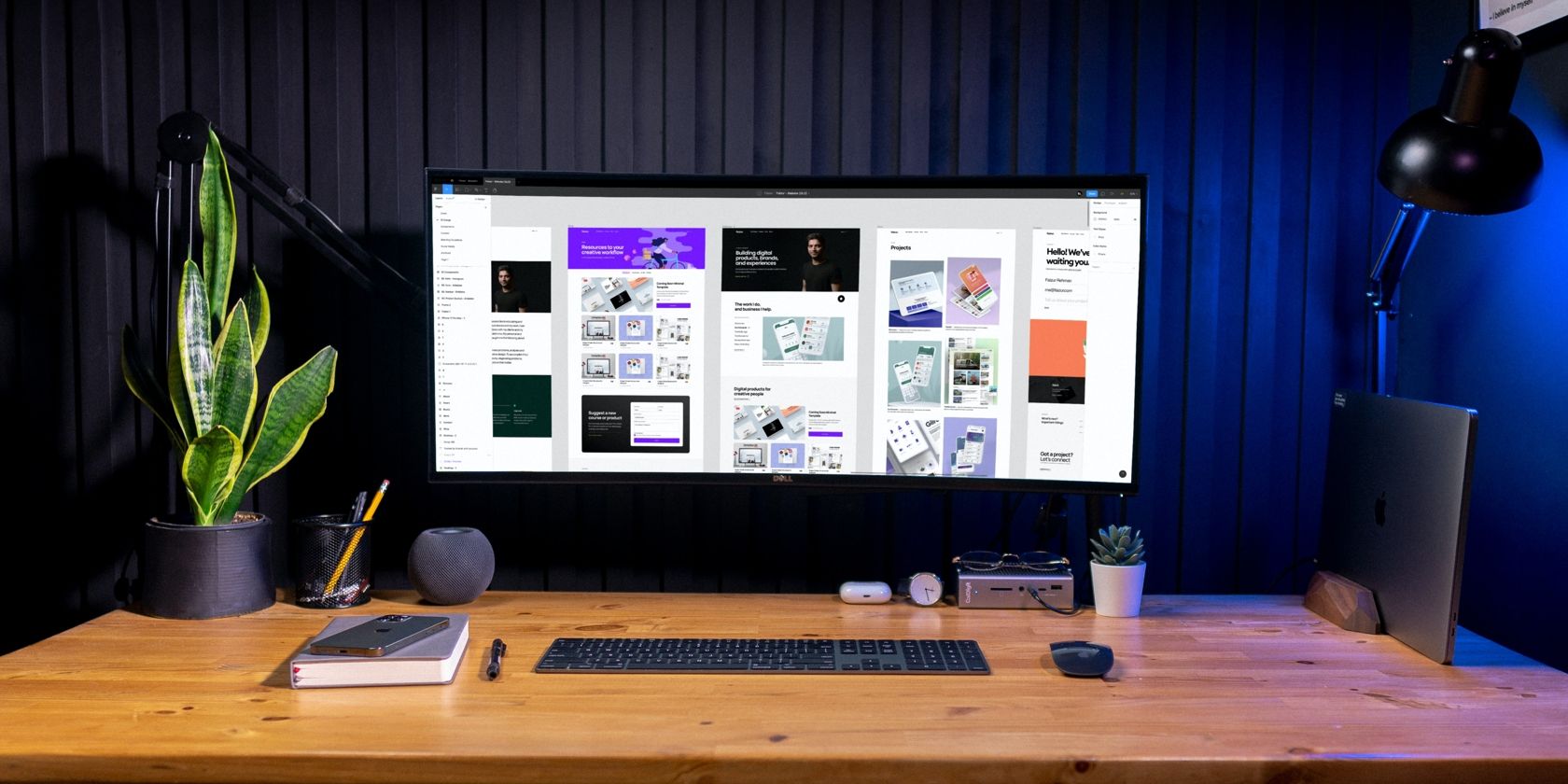 A monitor with a WYSIWYG editor displayed.