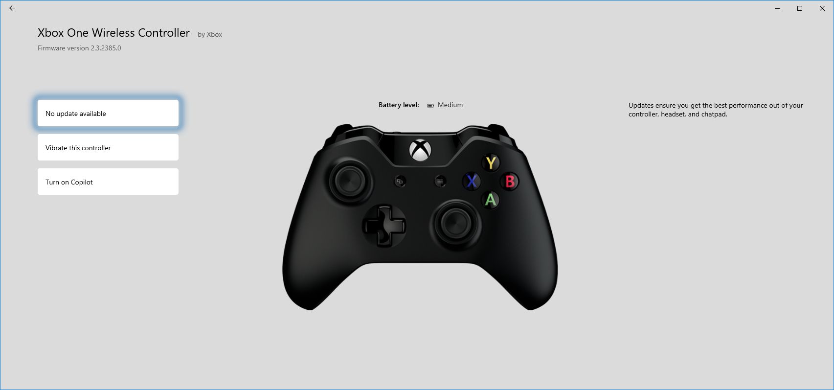 xbox accessories controller settings