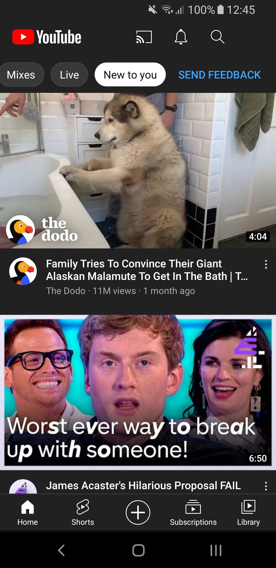youtube mobile new to you