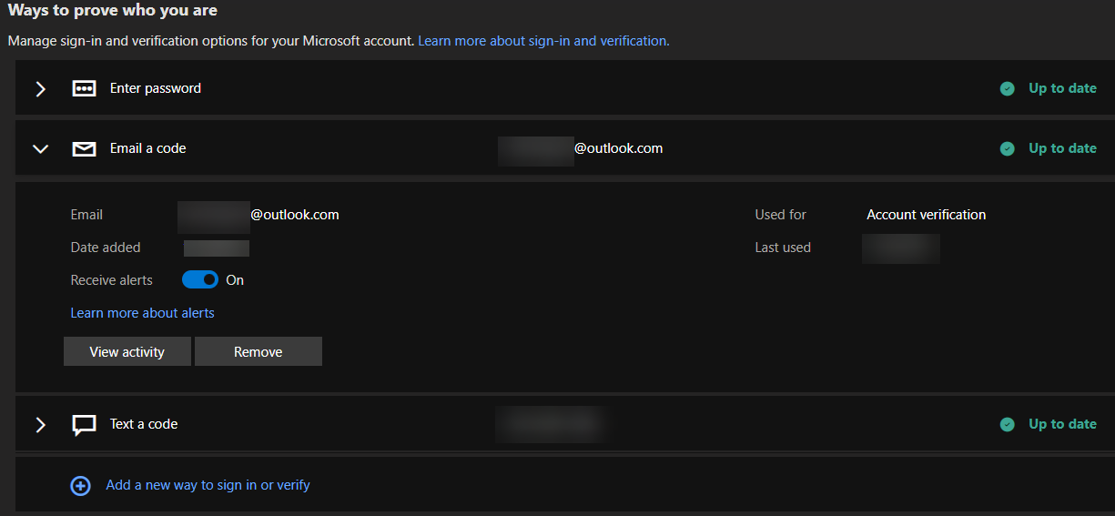 Microsoft Account Recovery Emails