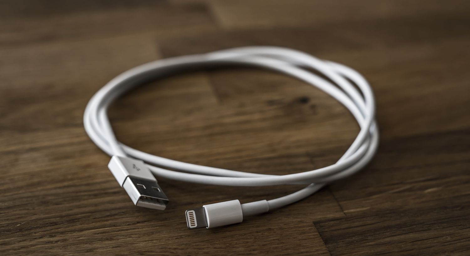 Lightning cable for the iPhone.