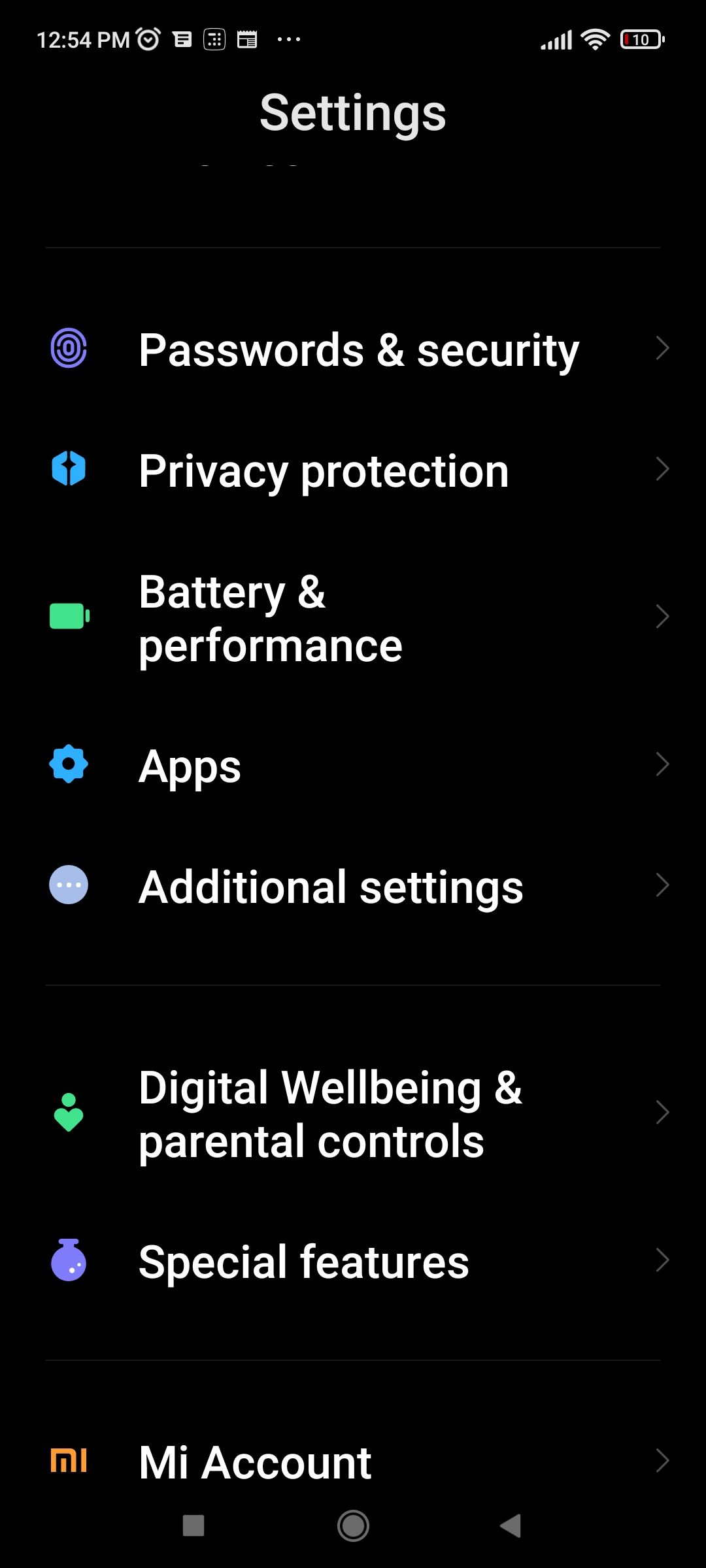 1.Xiaomi-Settings-Passwords&Security
