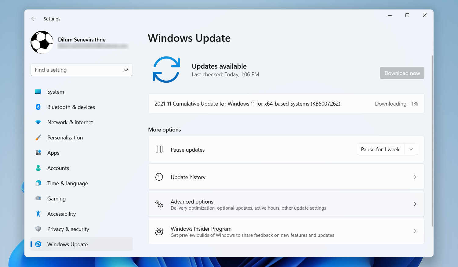 Updating the system Windows software on a PC
