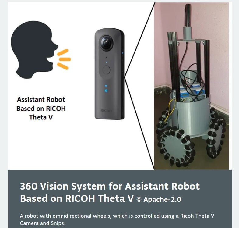 360 vision system for assistant robot