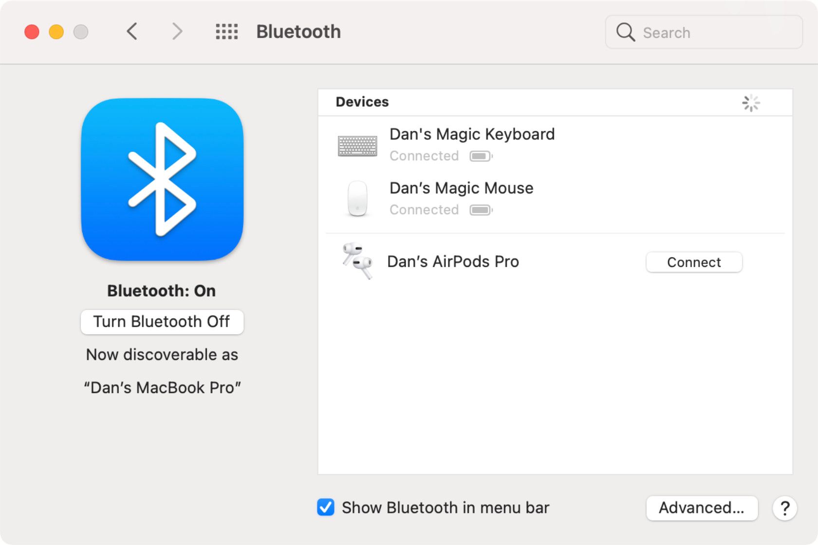 How to connect airpods to macbook