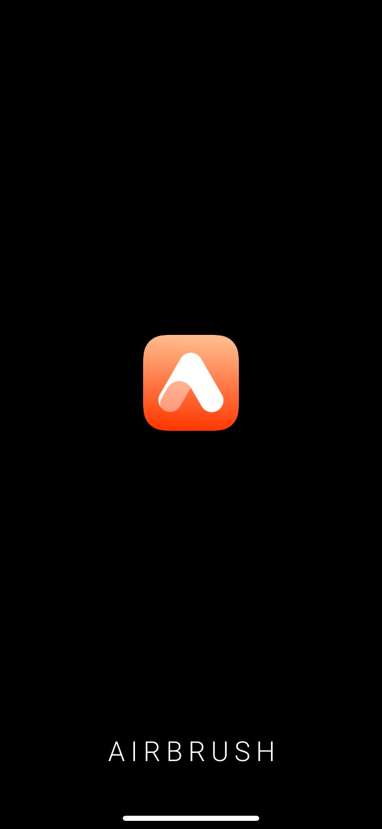 Airbrush startup page