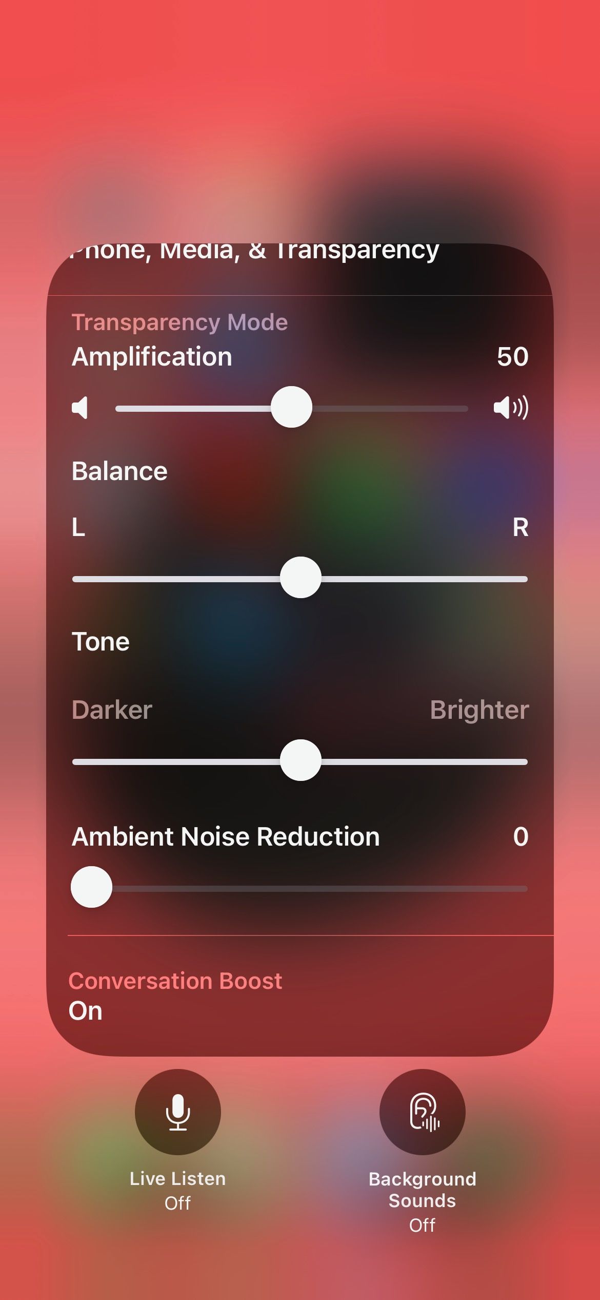 Ambient Noise Control iPhone