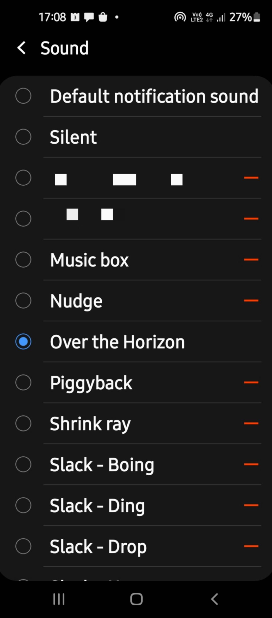 Custom tone settings for individual apps