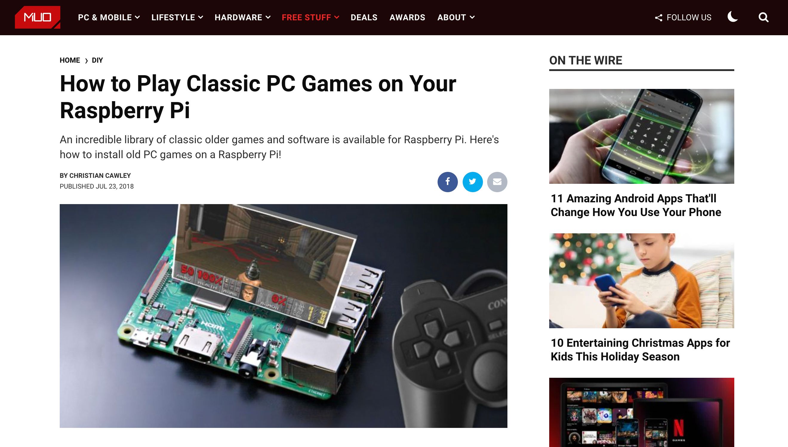 Play classic PC games on Raspberry Pi