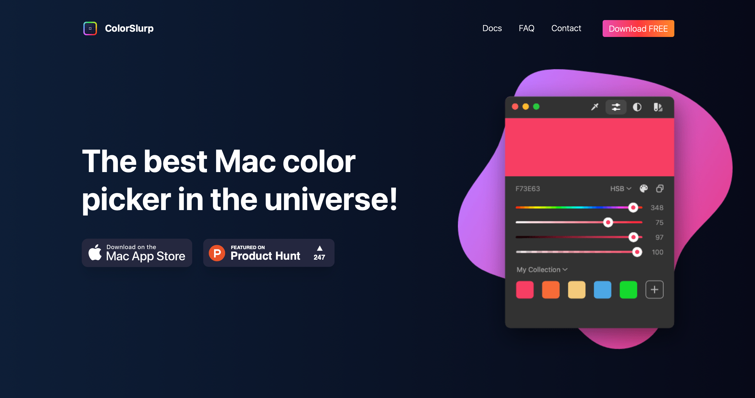 ColorSlurp Website Screenshot