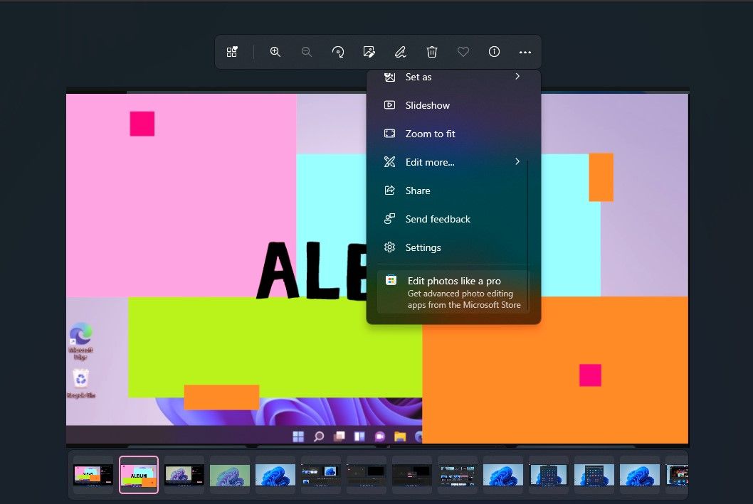 Edit Photos Like A Pro Option in Photos App