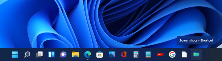 Folder Disematkan ke bilah tugas Windows 11