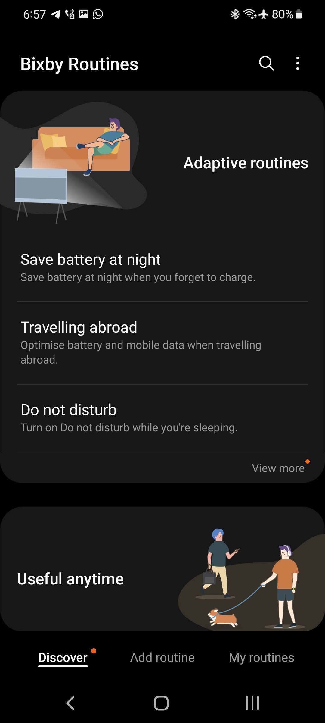 Galaxy S21 Bixby Routines