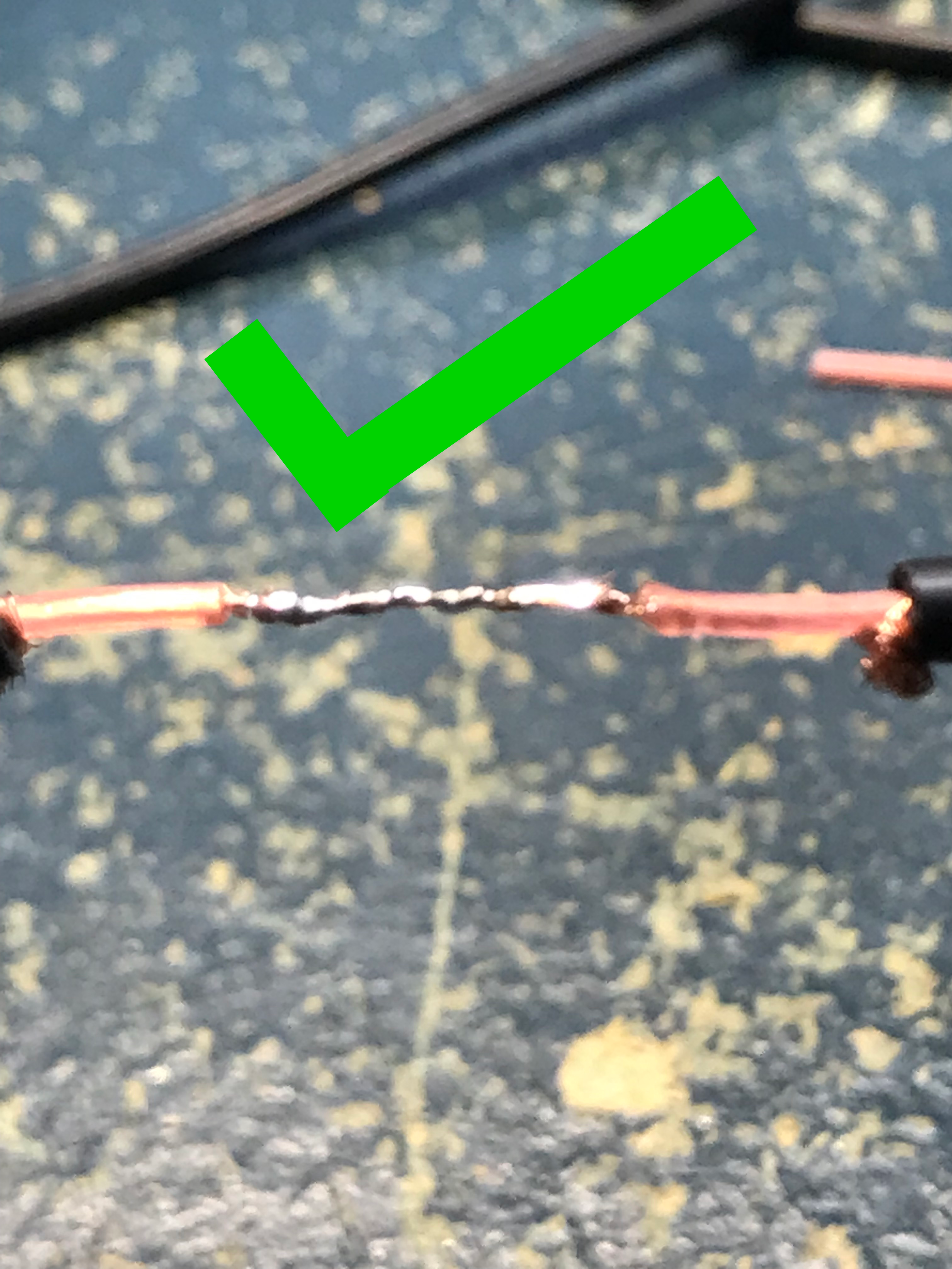 Example of good solder joint