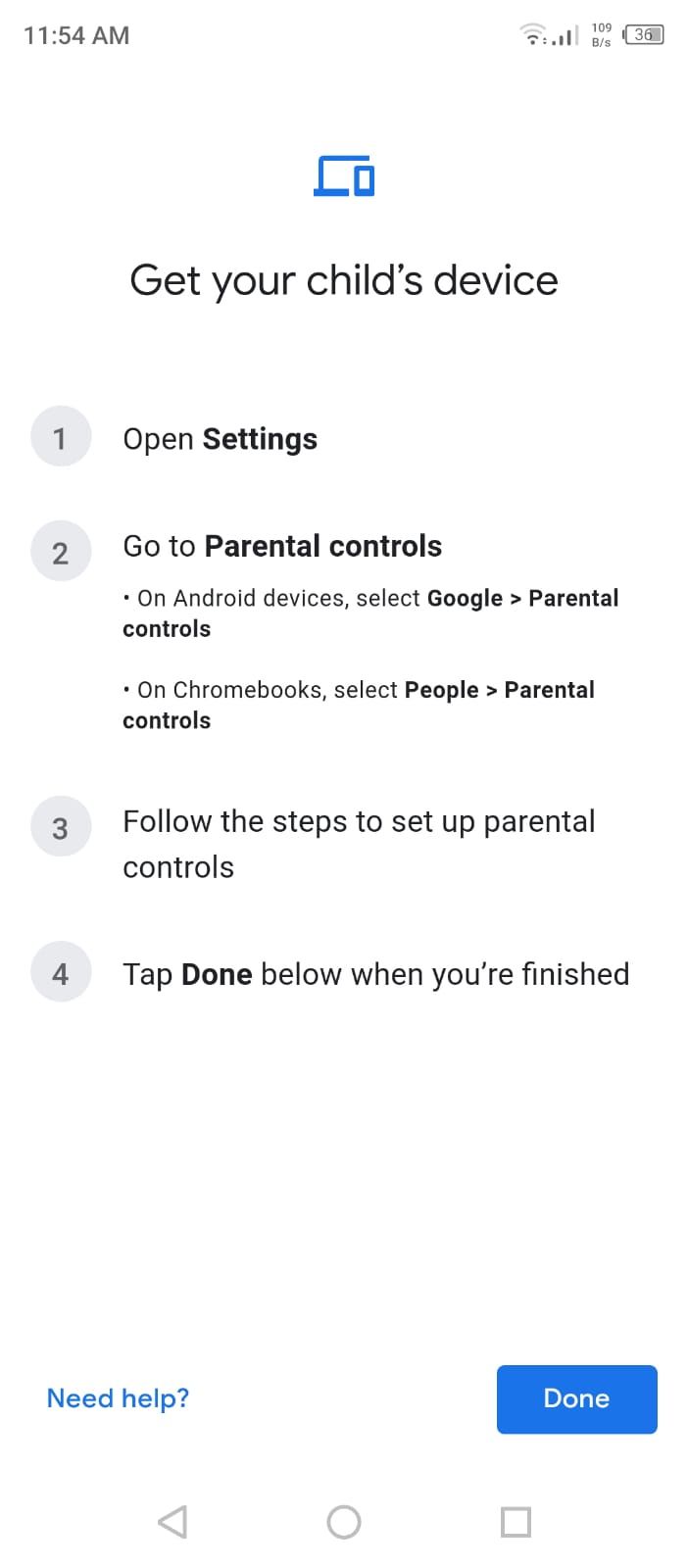 Google Family Link - Set up Instructions for Childs Phone