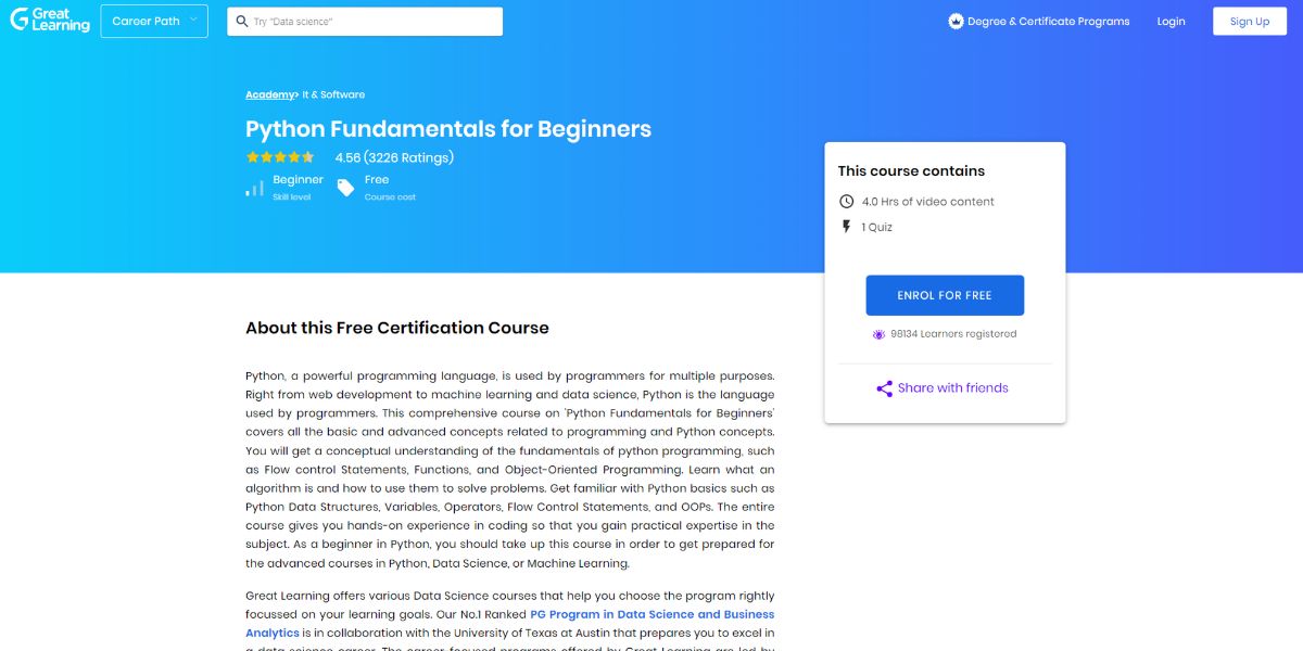 9 Free Online Courses For Python Beginners