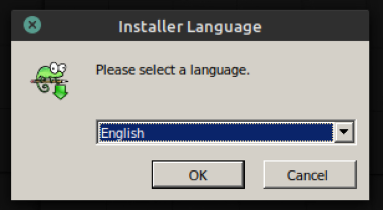 chọn ngôn ngữ cài đặt