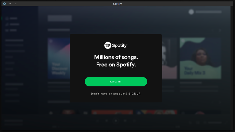 setting up Spotify on Linux 