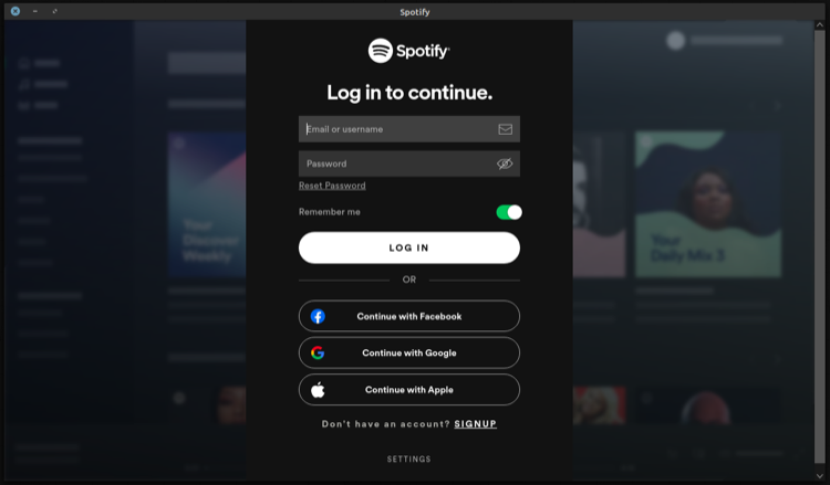 setting up Spotify on Linux