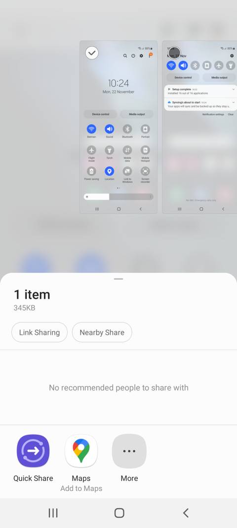 9 ویژگی برتر اینترفیس One UI 4 برای گوشیهای گلکسی سامسونگ 6 One UI 4 share menu.jpg?q=50&fit=crop&w=480&dpr=1 -