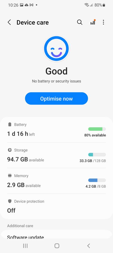 9 ویژگی برتر اینترفیس One UI 4 برای گوشیهای گلکسی سامسونگ 10 OneUI 4 device care.jpg?q=50&fit=crop&w=480&dpr=1 -