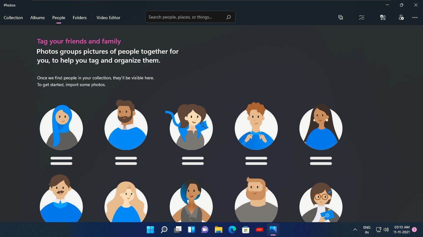 People Feature to Organize Pictures in Photos App